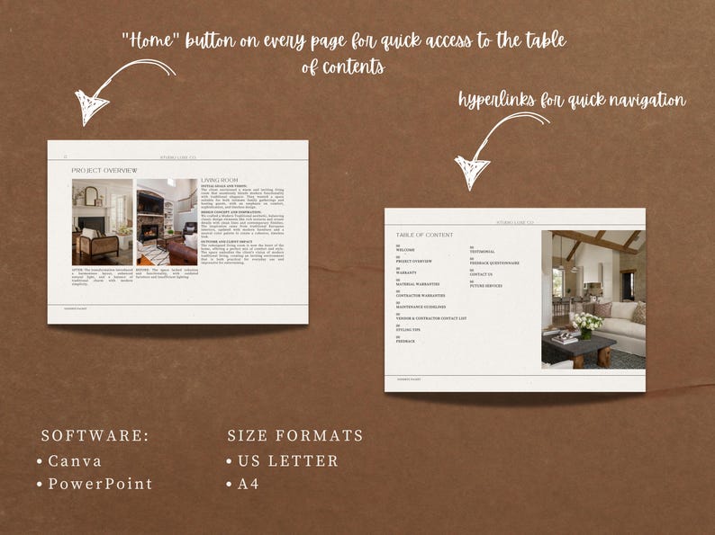 Interior Design Client Goodbye Packet Template (canva) - Etsy
