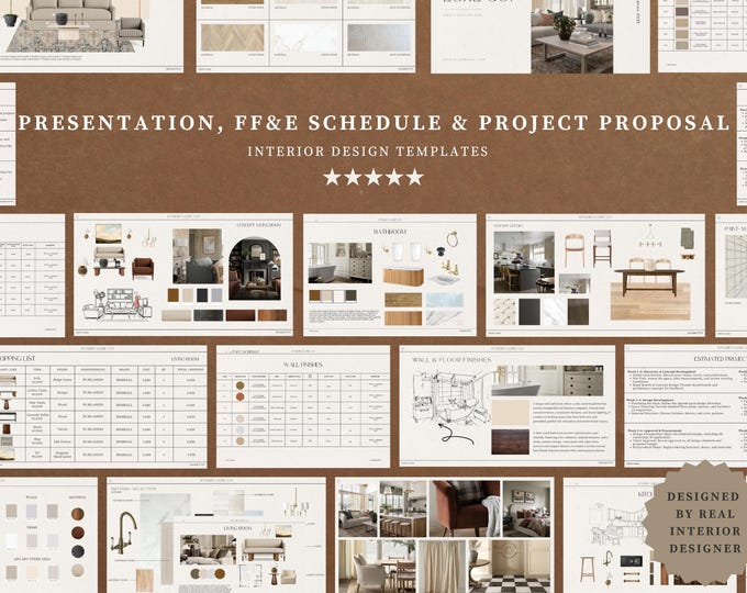 Interior Design Bundle | Investment Guide | Interior Design Proposal ...