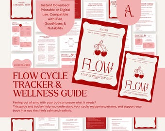 Women's Cycle and Hormone Wellness E-book and Tracker Bundle, Non-Toxic Living Guide (Digital Download)