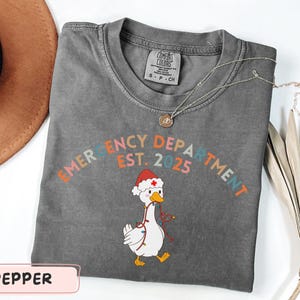 Emergency Department Christmas Shirt, Er Nurse Xmas Sweatshirt Holiday Er Crew Shirt Funny Emergency Room Nurse Tee Er Nurse Gift For Christ