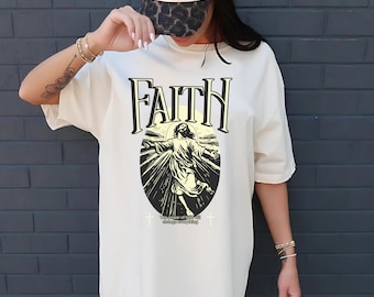 Faith Over Fear Christian Shirt, Jesus Tshirt, Christian Shirt, Bible Verse Tee for girl, Religious Shirt, Jesus Tee For Girl- arn722