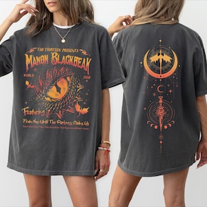 Camiseta Comfort Colors Manon Blackbeak: Camiseta para fans de Trono de Cristal con la cita de los Trece, tallas para niños pequeños de 2T a 3XL -arn106