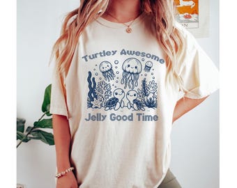 Turtley Awesome Comfort Colors Shirt, Beachy Shirt Ocean Tee For Girl Coconut Girl Jesus Shirt, Ocean Inspired Style Shirt - arn374