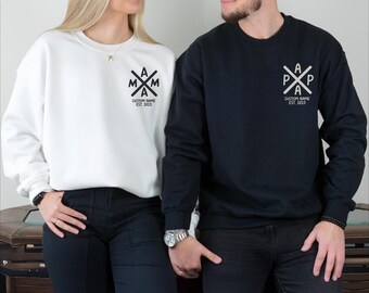 Timeless Fatherhood Sweatshirt, Custom Dad Mama Sweatshirt, Papa Fatherhood Personalized Father Hoodie, Father's Day Gift - arn391