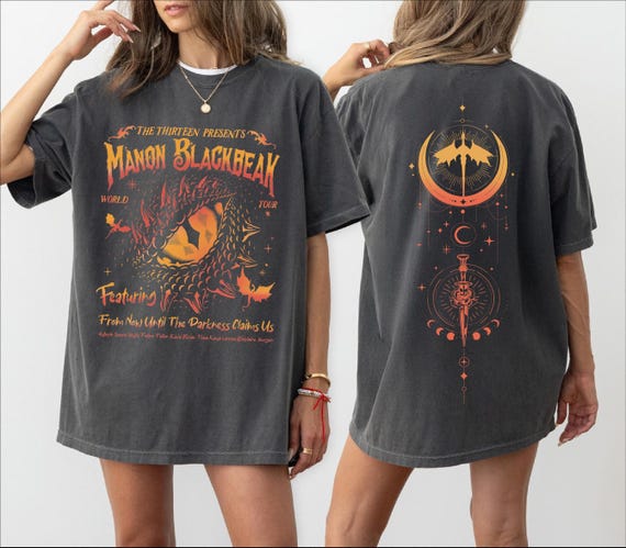 Manon Blackbeak Throne of Glass Shirt, From Now Until The Darkness Claims Us Tee, The Thirteen Shirts, Acotar Crescent City, Bookish -arn106