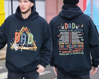 Fatherhood Tour Sweatshirt, Father's Day Sweatshirt, Dad Hoodie, Best Dad Ever Crewneck, Dad Life Outfit - arn430