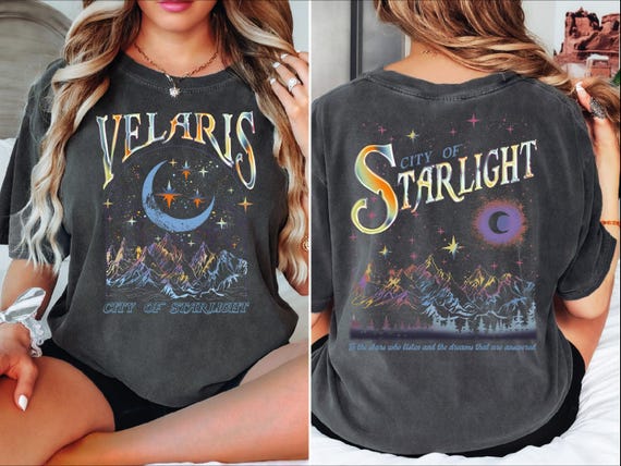 Comfort Colors Shirt, Velaris City Of Starlight Tee, City Of Starlight Shirt,ACOTAR Merch,Velaris Bookish T-Shirt, ARN12