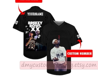 Personalized Chris Brown Jersey, Breezy Bowl Football Jersey, Breezy Bowl XX 2025 Shirt, Chris Brown Shirt, Breezy Bowl Tee