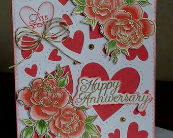 happy anniversary love for her for memories Make Memories appreciation for best friend card Letterpress Card by Of Note Stationers