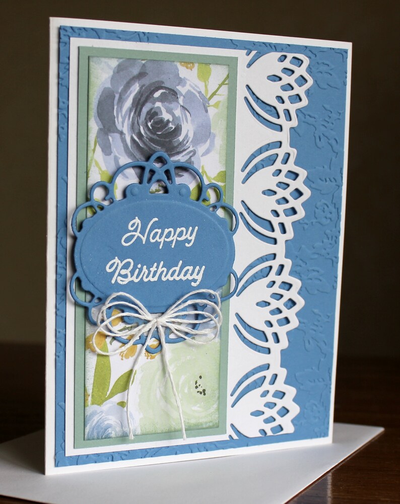 Birthday Greetings Happy Birthday Hand Stamped Birthday Or Sympathy Card Kit And Envelopes Diy Craft Greeting Cards With Sympathy Greeting Cards Paper Party Supplies Ichigenn Nishifunabashi Com