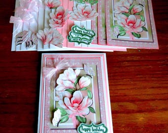 All Occasion 4 Card Kit, Handmade card kit, Thinking of You cards, Get Well, Wedding, Congratulation cards, Retirement cards, Birthday cards