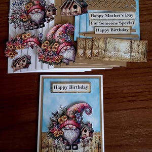 Kit de cartes de voeux 3D fait main pour n'importe quelle occasion, nichoir, fleur, quelqu'un de spécial, joyeuse fête des mères, anniversaire, je pense à vous, rétablissement