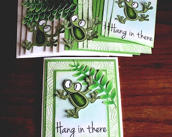 DIY 4 Card Kit, All Occasion card, Thinking of You, Hand Stamped, Get Well Card, Birthday Card, Special Friend, Handmade, Encouragement