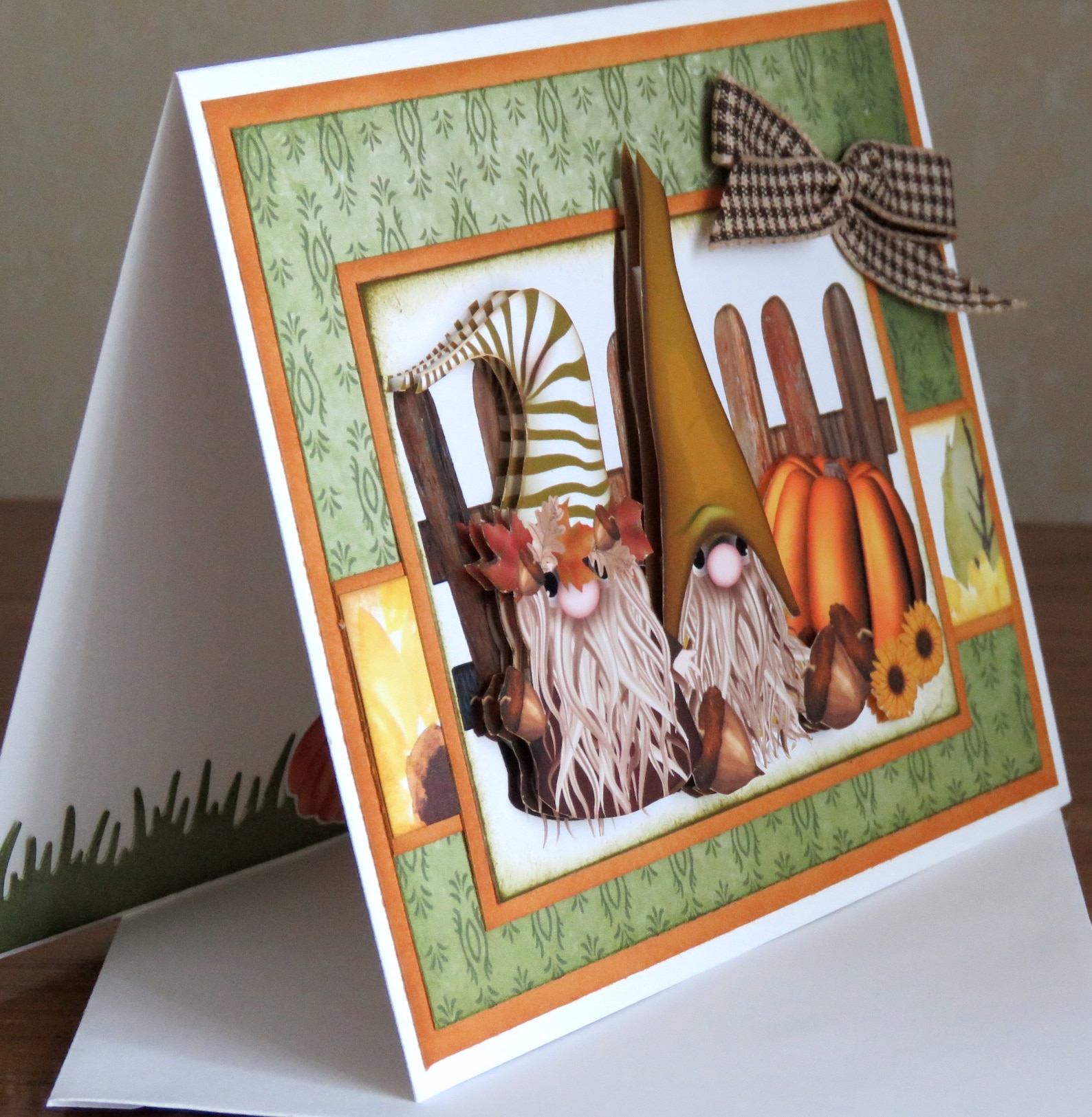 Fall Gnomes Card, Handmade Card, Autumn Greeting Card, All Occasion ...