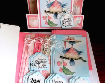 DIY Sassy Bluebird Many Occasion Card Kit, Happy Birthday, Cards Happy Mother's Day Cards, Get Well Cards, Hello Cards, Handmade
