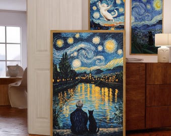 Van Gogh Starry Night Print (Digital Download)