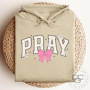 Bid-sweater, religieus sweatshirt met capuchon, Faith-kleding, religieuze cadeaus voor mannen en vrouwen