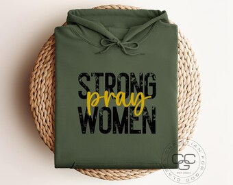 Sudadera con capucha para mujeres fuertes, sudadera cristiana para hombres, sudadera con capucha religiosa, ropa religiosa, regalos religiosos para hombres y mujeres