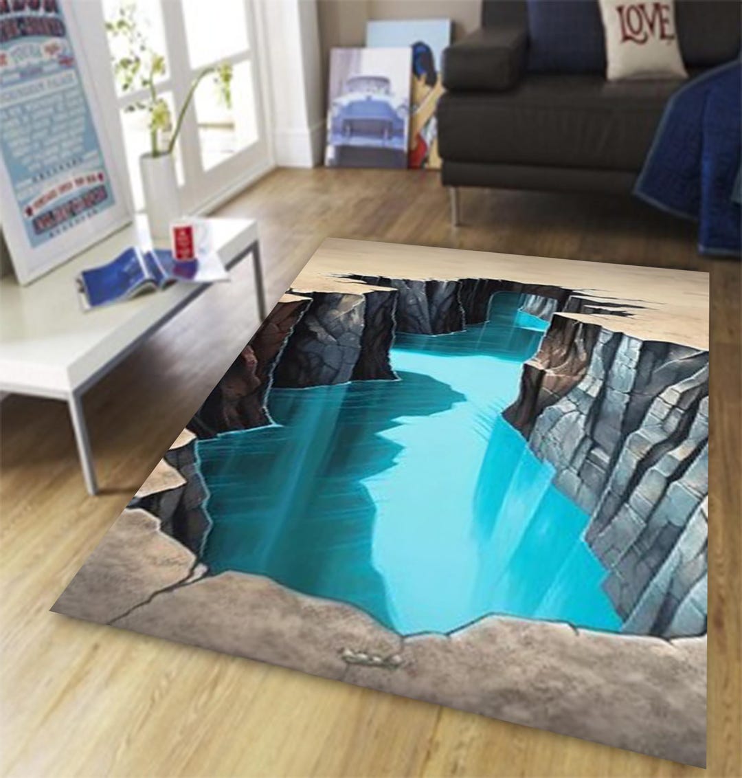 3D Rug, 3D Design, Deep Hole Rug, 3D Huge Crack, Illusion Rug,optical ...