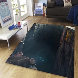 Illusion Rug, 3D Rug, 3D Huge Crack In Living Room Rug, Optical Illusion Rug, 3D Graffiti Rug, Gıft For Kids