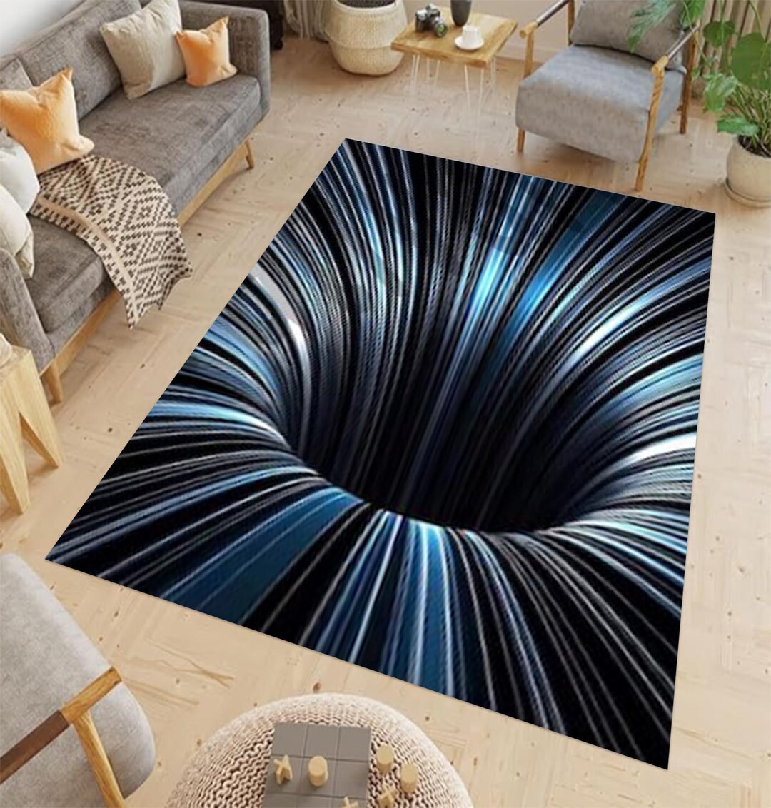 3D Rug, 3D Vortex Rug, Custom Rug, Illusion Rug, Popular Rug, 3D Design ...