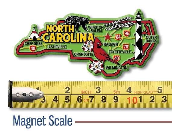 Raleigh North Carolina USA MOD2 Fridge Magnet Souvenir Calamita
