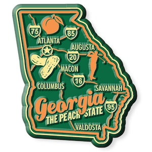 Georgia - GA Premium State Magnet Collectible Souvenir Made in the USA