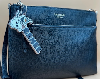 Llavero personalizado de Olaf Frozen, etiqueta para mochila de Disney