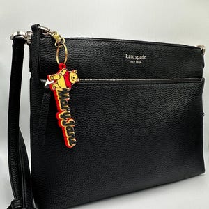 Porte-clés personnalisé Winnie l'ourson, rentrée des classes, cadeaux, étiquette de sac à main, sac à dos, bagage, cadeau d'anniversaire, cadeaux pour enfants, Disney