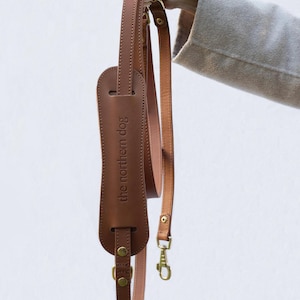 Adjustable Leather Dog Leash | Strong, Durable, Premium Quality Leash for Dogs | Everyday Walking Lead