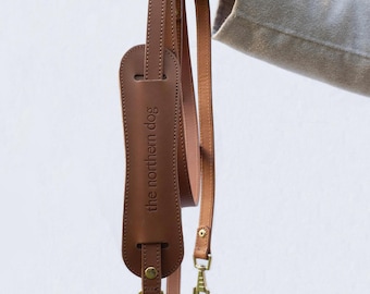 Adjustable Leather Dog Leash | Strong, Durable, Premium Quality Leash for Dogs | Everyday Walking Lead
