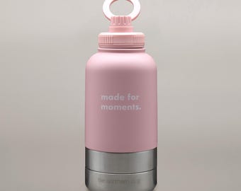 3-in-1 Hundereise-Wasserflasche: Edelstahl-, Futter- und Wassernäpfe