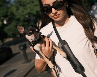Adjustable Leather Dog Leash: Multifunctional Walking Lead