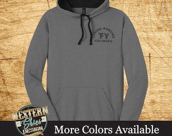 District The Concert Fleece Hoodie Sweatshirt - Farm and Ranch Wear - Personalized Hoodie  - Livestock Brand - Outerwear