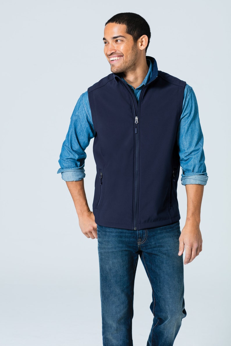 Custom Branded Men's Soft Shell Vestlivestock Brandfarm Etsy