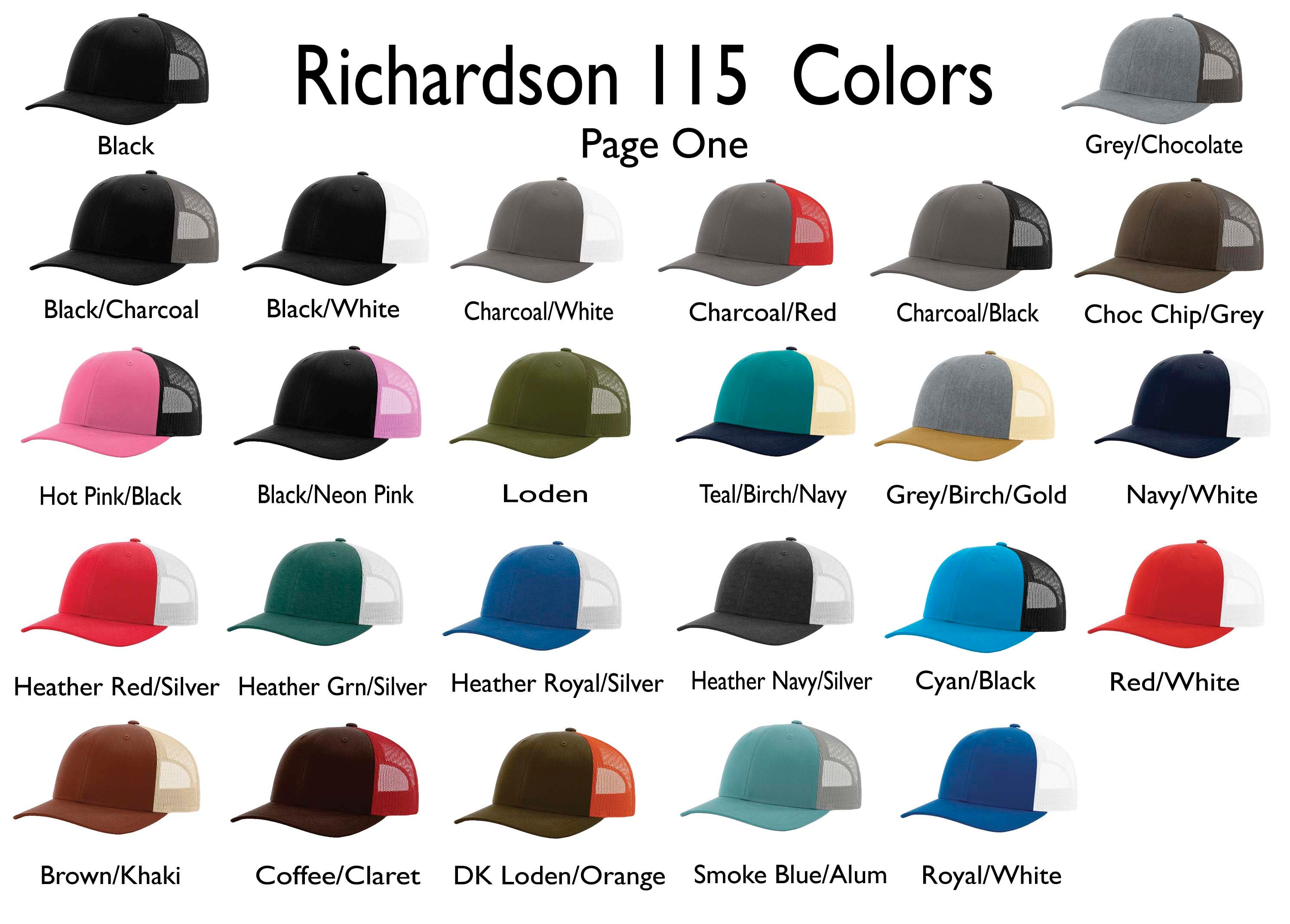 Richardson 115 Low Pro Custom Embroidered Hat snapback Livestock Brand Personalized  Farm and Ranch Custom Cap trucker Hat 