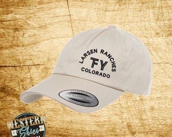 Custom Embroidered Ranch Brand Cap - Personalized Cattle Ranch Hat - Etsy