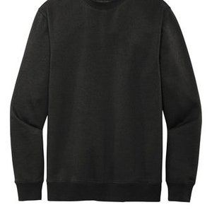 District V.I.T Fleece Crew Sweatshirt Add your custom embroidery ブラック
