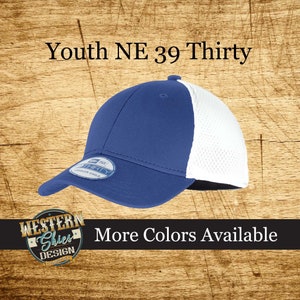 Youth Toddler Custom Branded Hat - NE 39 - Embroidered - Livestock Brand Personalized- Farm and Ranch Custom Cap - Toddler Fitted Hat