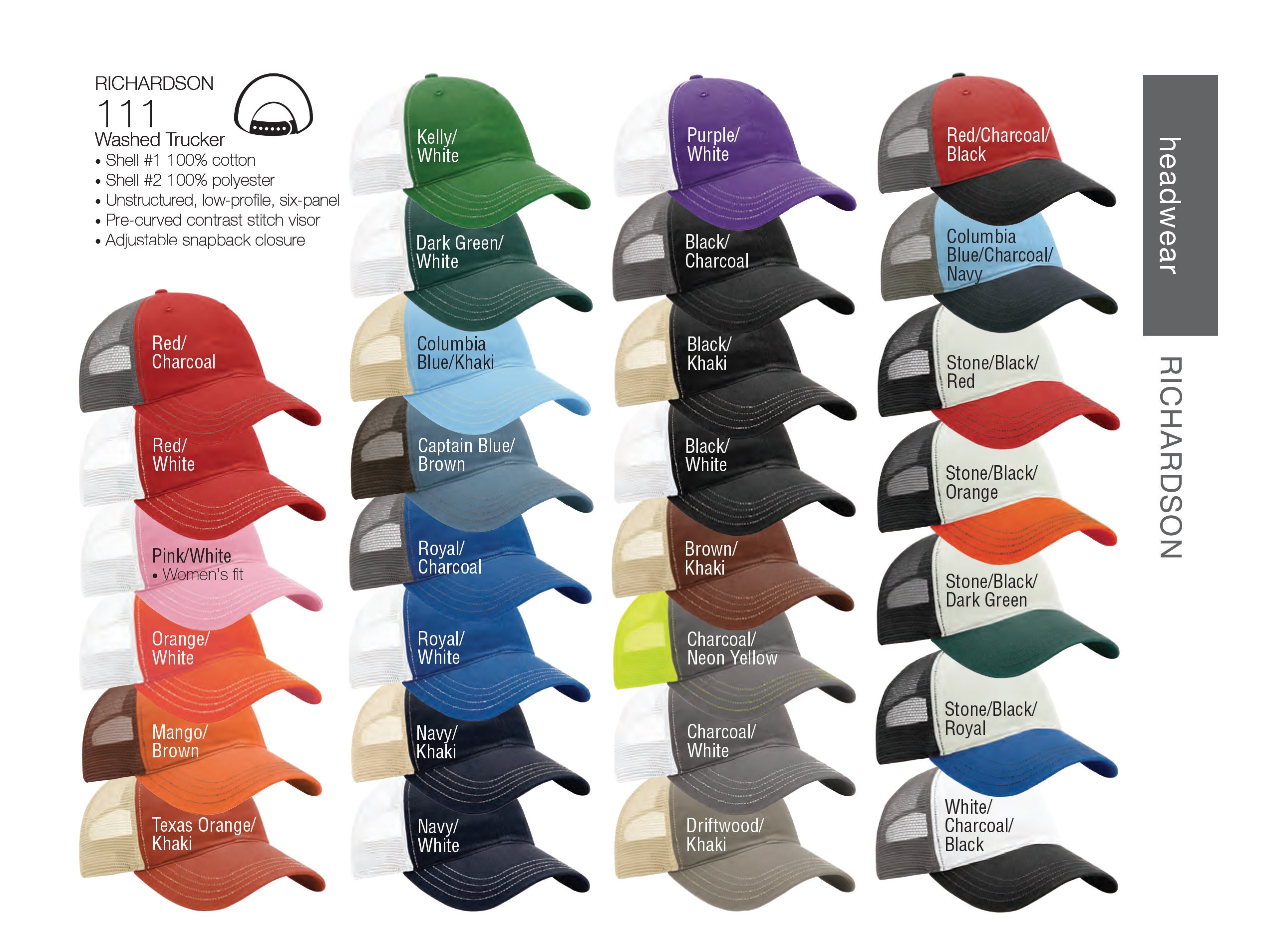 Richardson 111 Washed Trucker Custom Embroidered Hat Etsy 日本 Richardson 111 Washed Trucker Custom Embroidered Hat Etsy 日本