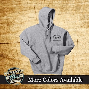 Custom Branded Sweatshirt Livestock Brand Farm and Ranch Logo Personalized Sweatshirt Custom Logo Apparel Farmhouse Ranch Wear image 1