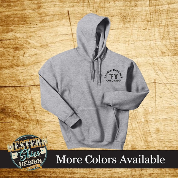 Custom Branded Sweatshirt - Livestock Brand - Farm and Ranch Logo - Personalized Sweatshirt - Custom Logo Apparel - Farmhouse - Ranch Wear