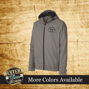 Port Authority Northwest Slicker -Livestock Brand-Farm and Ranch Logo-Personalized-Ranch wear-Outerwear-Rain Jacket - Custom Embroidery