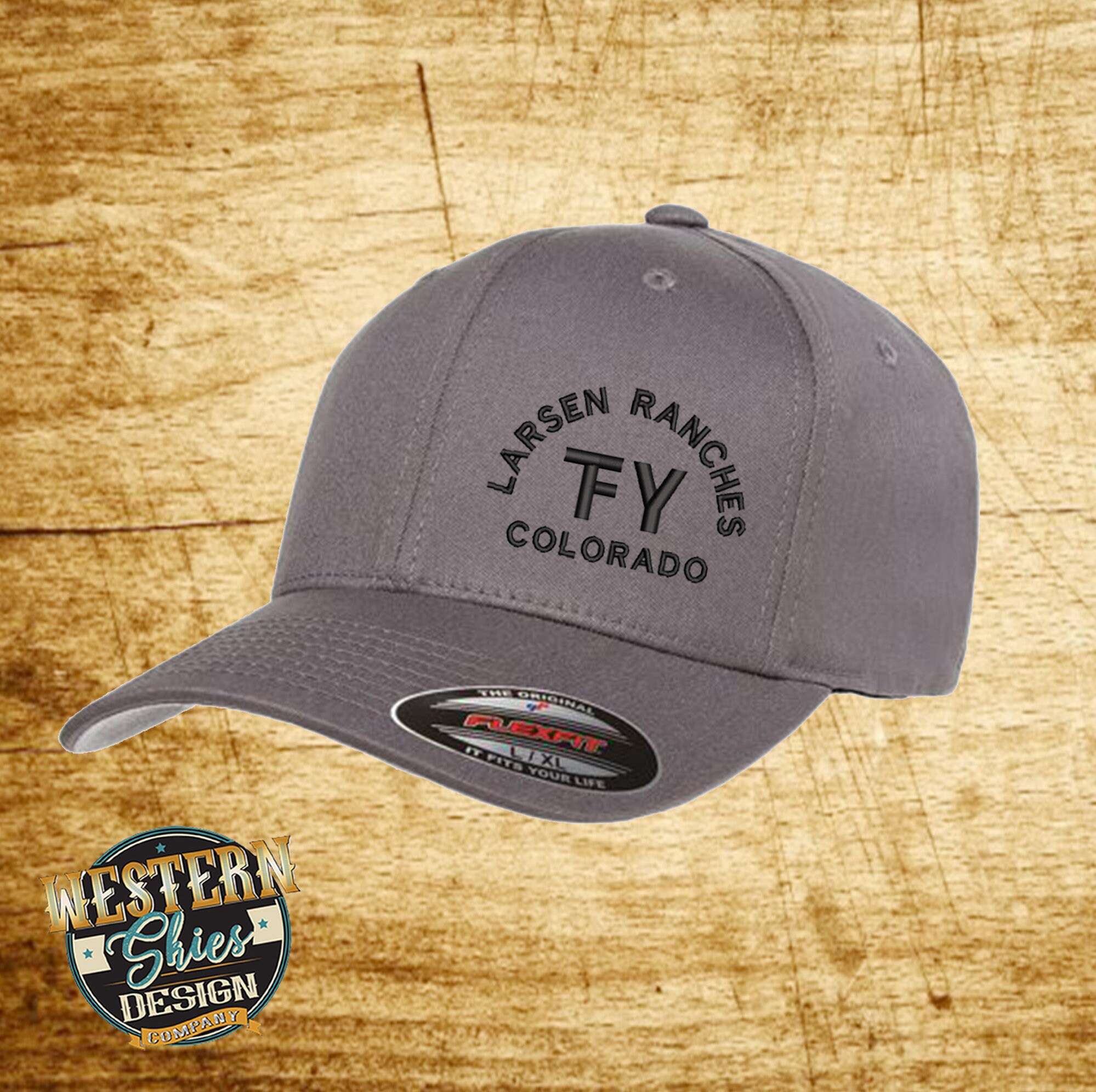 Flex Fit Twill Cap Farm and Ranch Personalized Men\'s Hat Custom Embroidery  Logo - Etsy