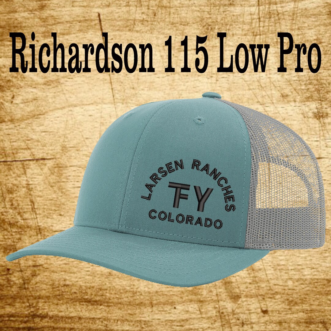 Richardson 115 Low Pro Custom Embroidered Hat snapback Etsy