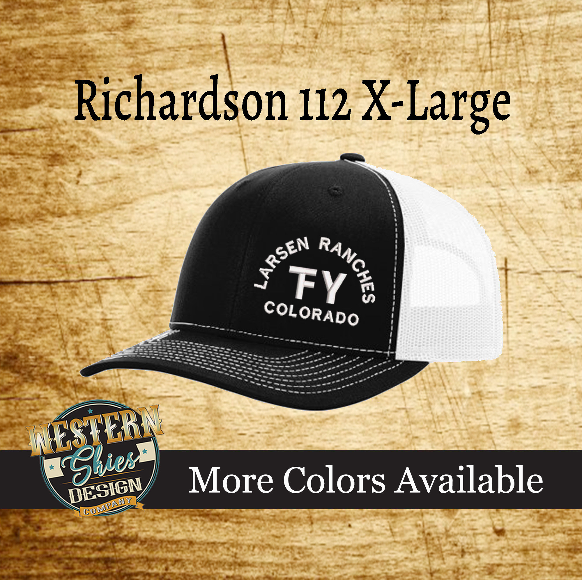 Richardson 112 X-large Premium Custom Embroidered Trucker Hat snapback  Livestock Brand Personalized Farm and Ranch Men's Custom Hat -  Canada