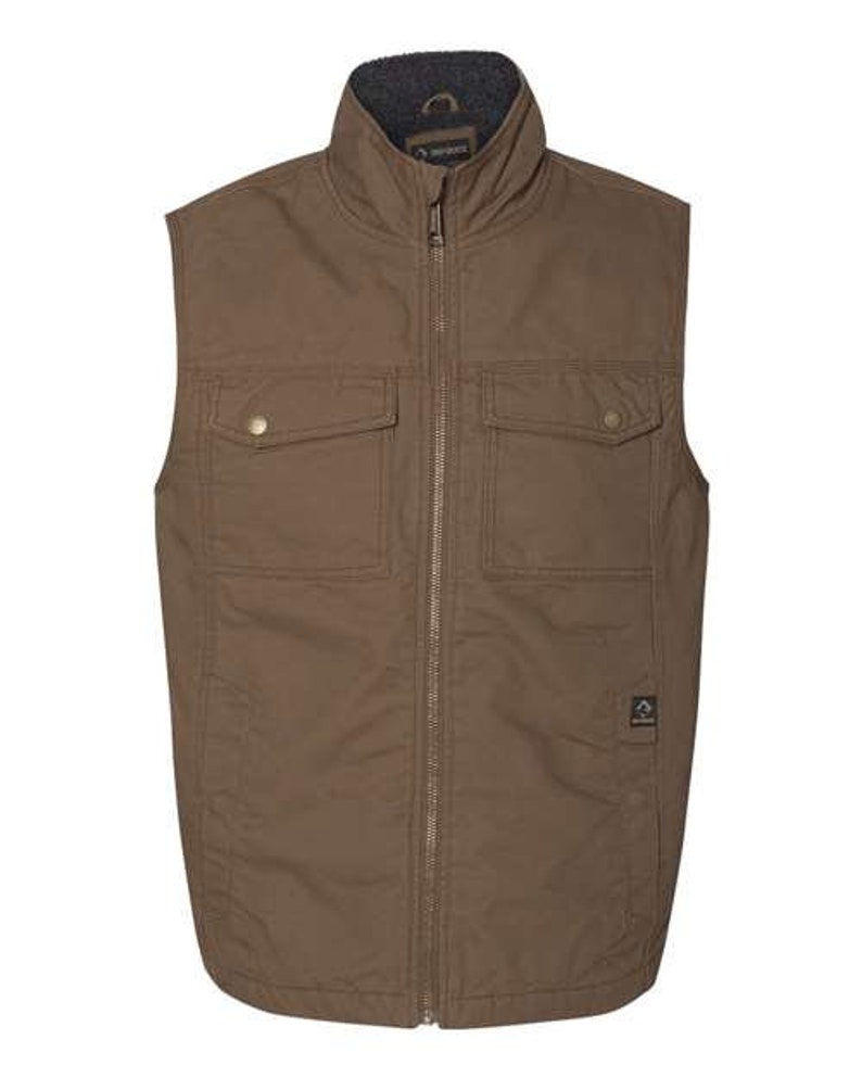 Dri Duck Trek Canyon Vest Men's Vest Custom Embroidery Your logo Brown