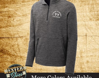 Sport-Tek ® Triumph 1/4-Zip Pullover -Livestock Brand-Farm and Ranch Logo-Personalized-Ranchwear-Outerwear-Club Jacket