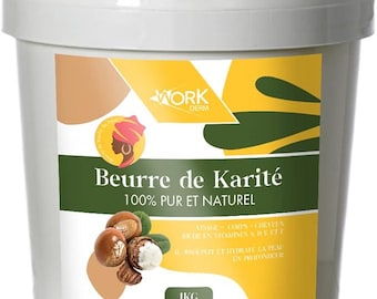 Burro di karité - 100% puro e naturale - Senza additivi - Grado A non raffinato, estratto mediante spremitura a freddo | 200 gr / 500 gr / 1 kg
