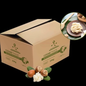 Cosmetrade | Burro di Karitè - 100% puro e naturale - Nessun additivo - Grado A non raffinato, estrazione mediante spremitura a freddo | 5kg/25kg